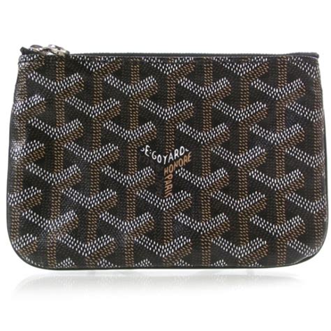 goyard chevron coin purse|GOYARD Goyardine Coin Purse Black 16740 .